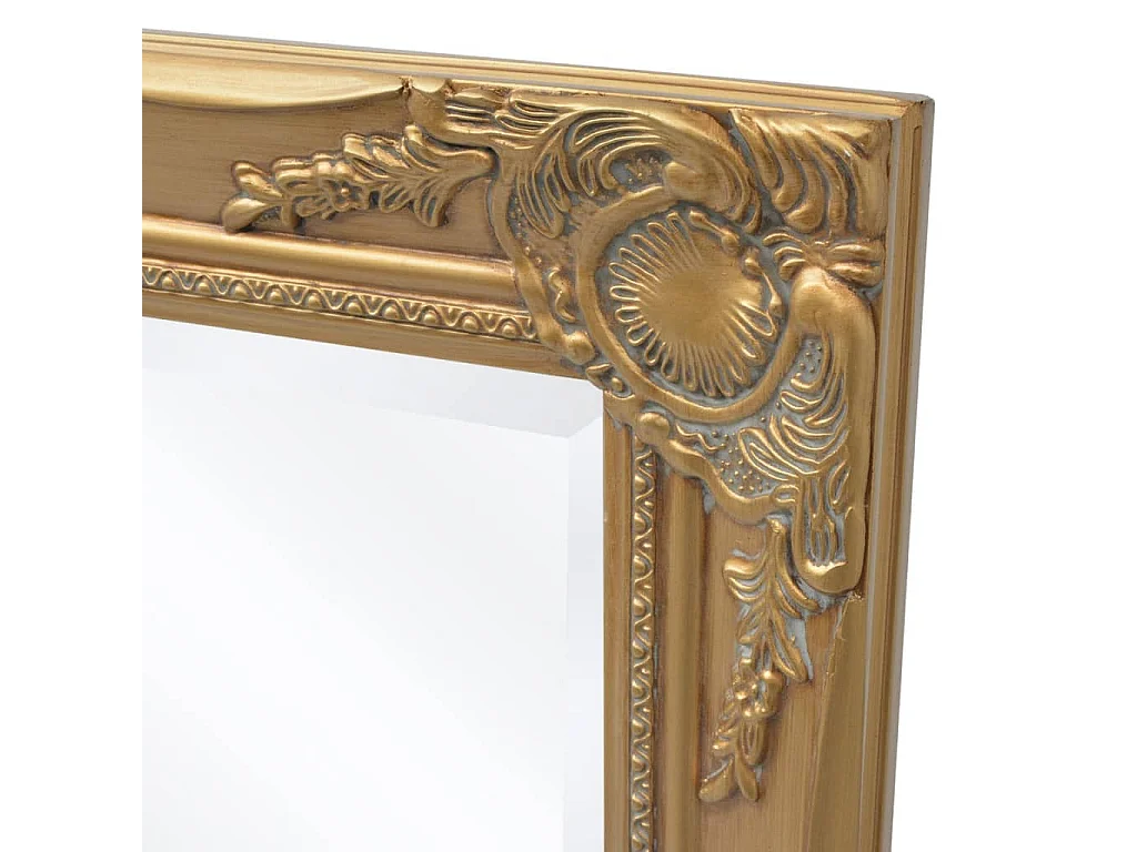 Specchio da parete in stile barocco 100x50 cm Oro