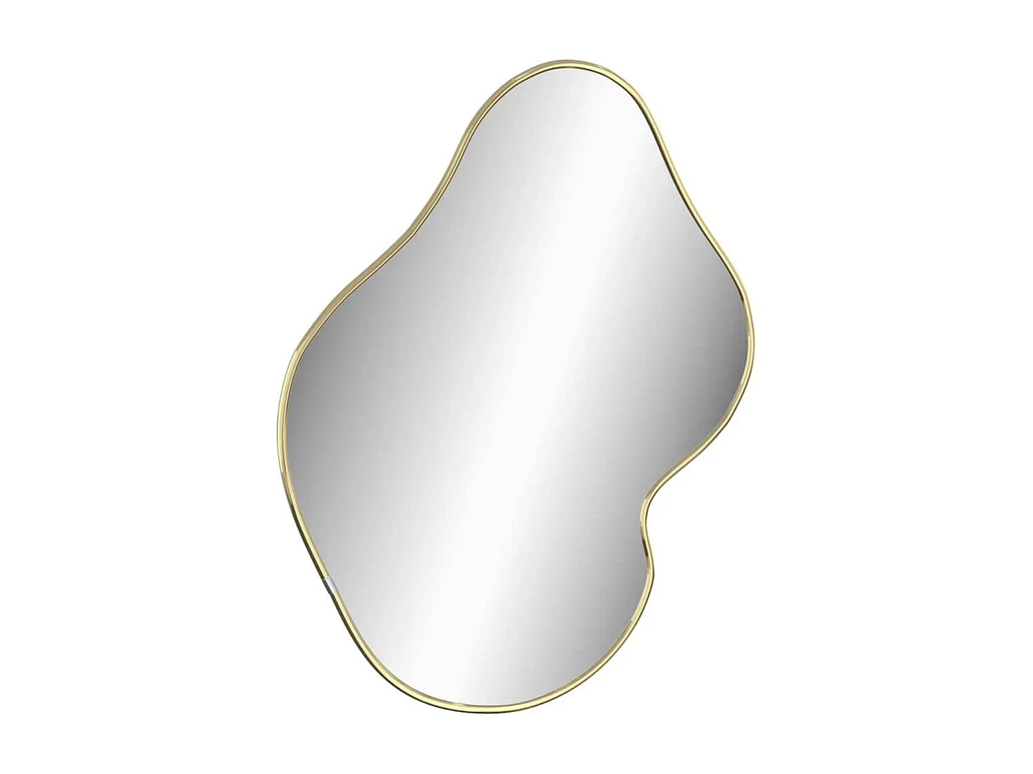 Espejo de pared dorado 60x50 cm