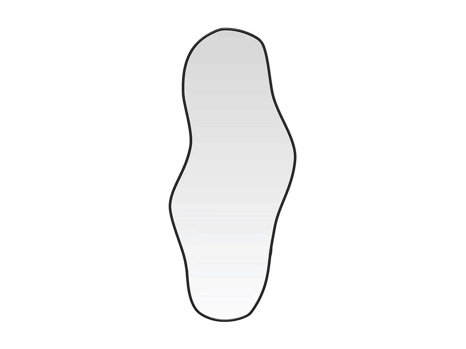 Specchio da parete nero 60x25 cm