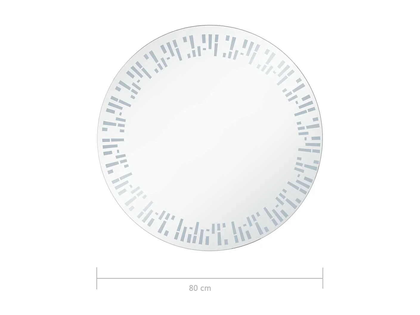 LED badkamerspiegel 80 cm