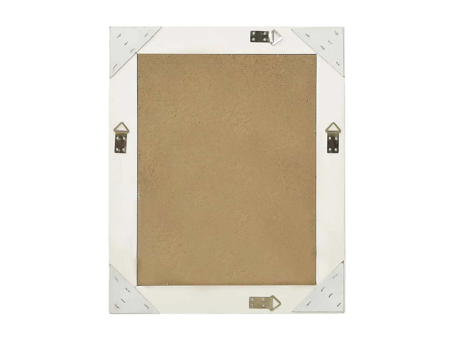 Espejo de pared estilo barroco 50x60 cm Blanco