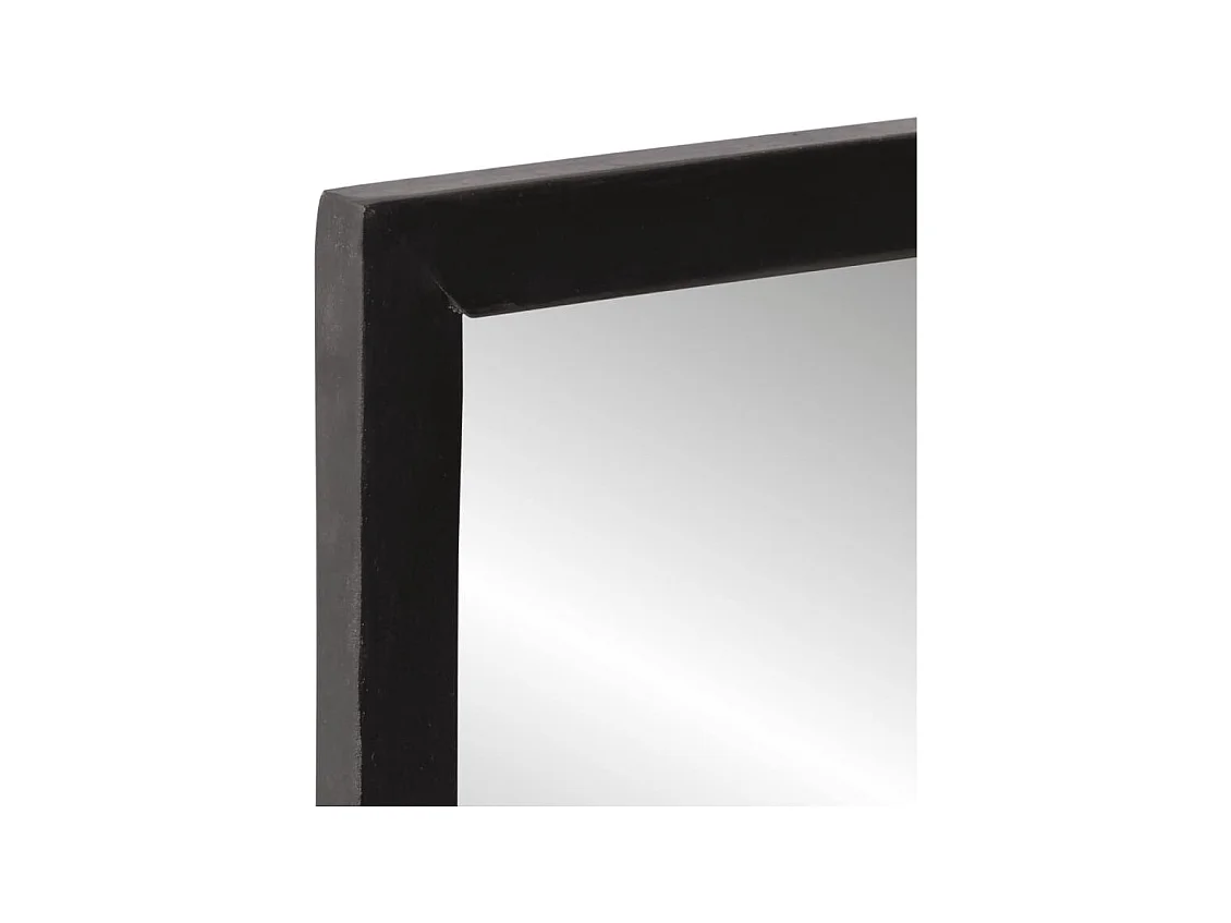 Miroir avec étagère 80x8x55 cm verre et bois massif manguier