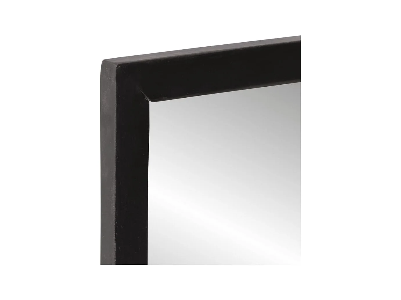 Miroir avec étagère 80x8x55 cm verre et bois massif manguier
