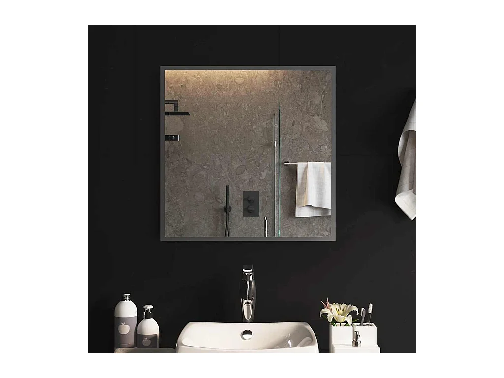 Miroir de salle de bain à LED 60x60 cm