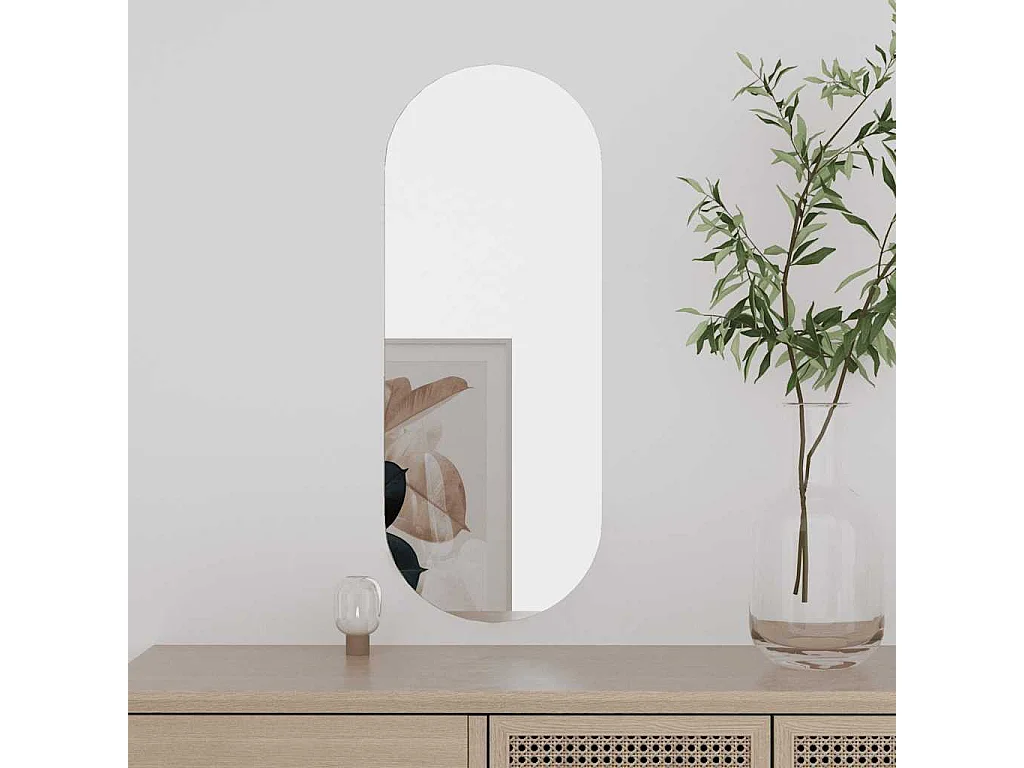 Specchio da parete 20x50 cm Vetro ovale