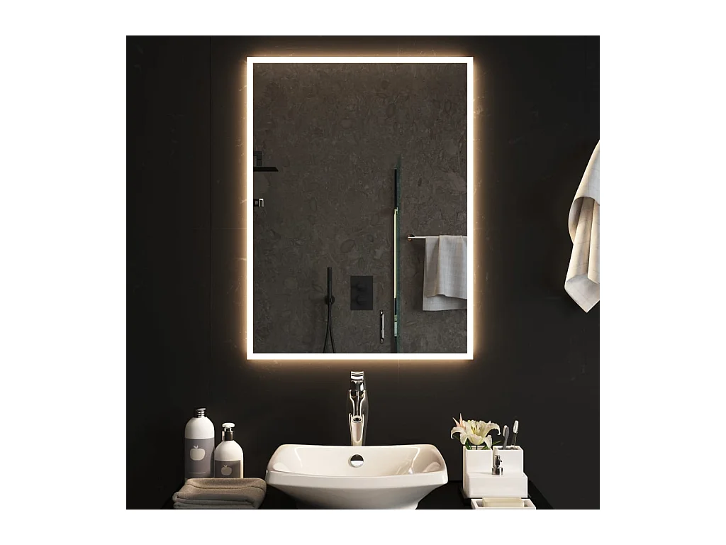 Miroir de salle de bain à LED 60x80 cm