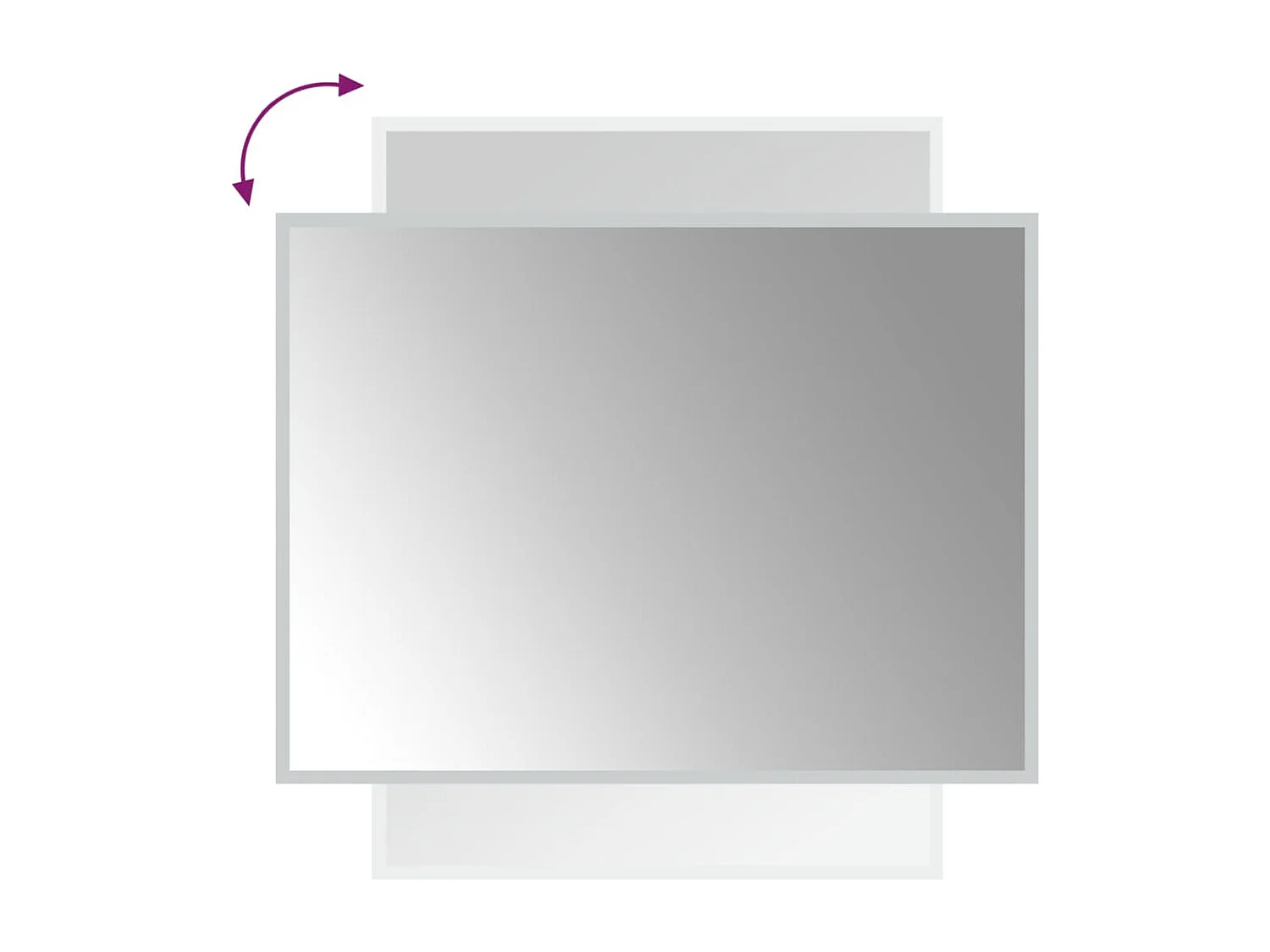 Miroir de salle de bain à LED 60x80 cm