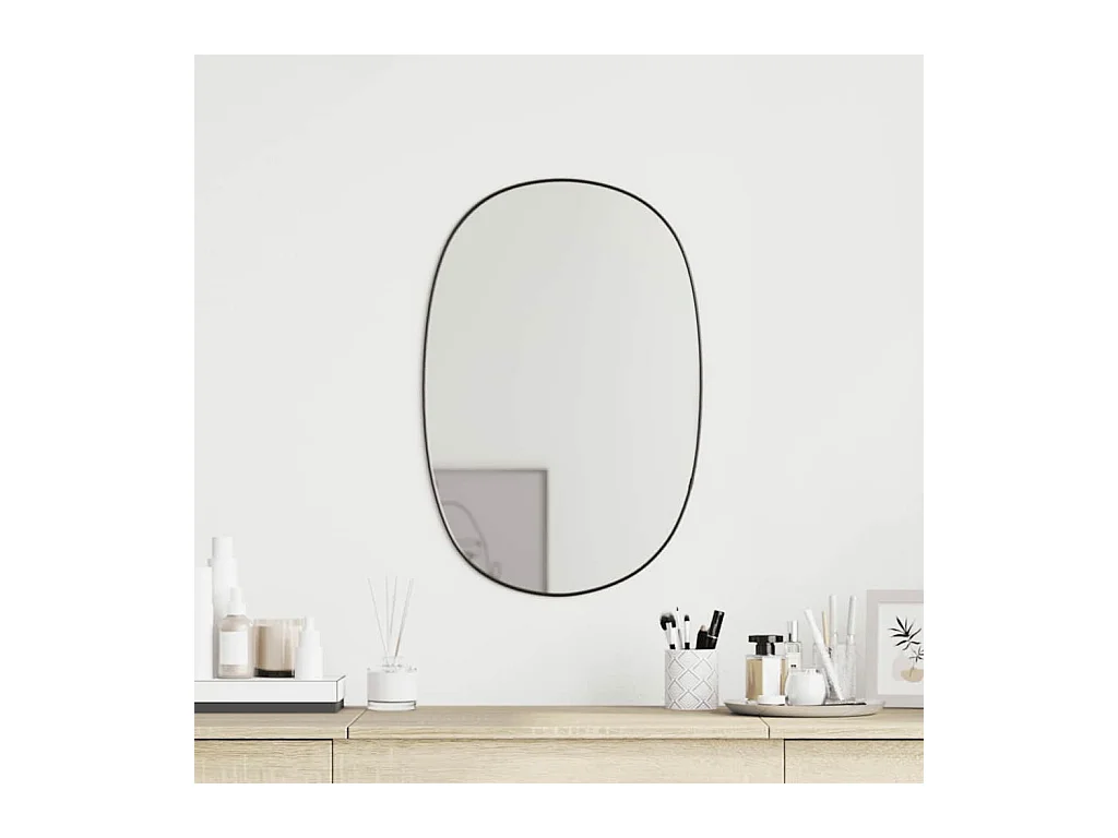 Miroir mural Noir 50x35 cm