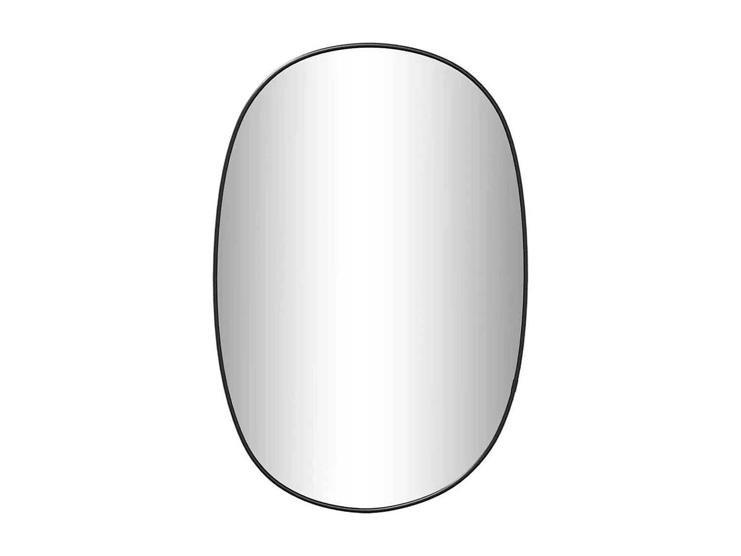 Miroir mural Noir 50x35 cm