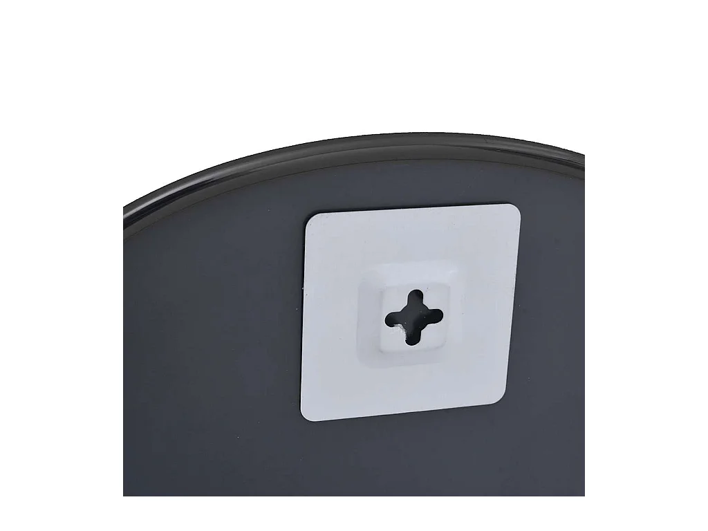 Zwarte wandspiegel 50x35 cm