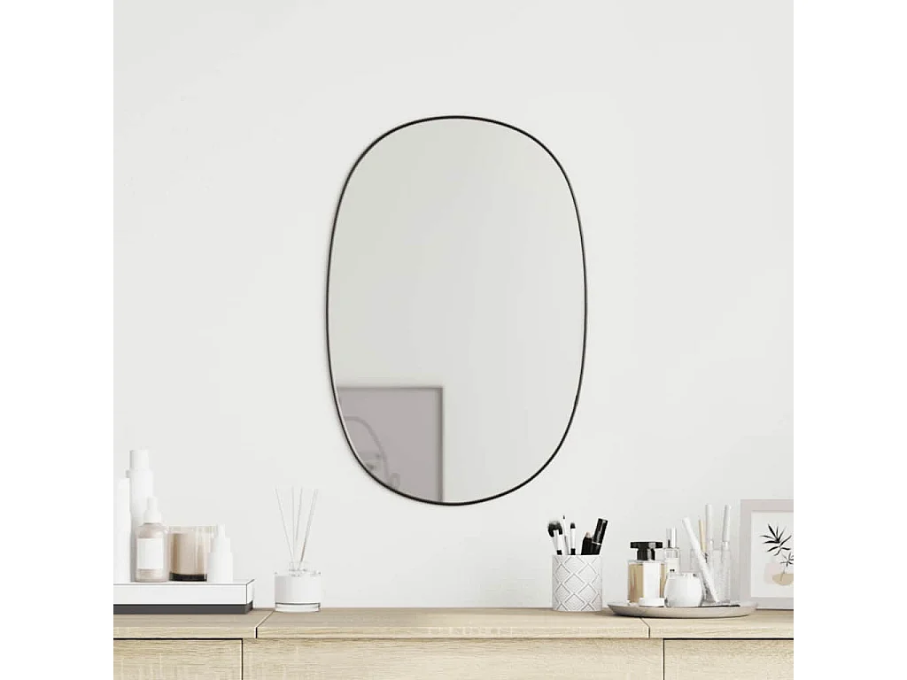 Miroir mural Noir 50x35 cm
