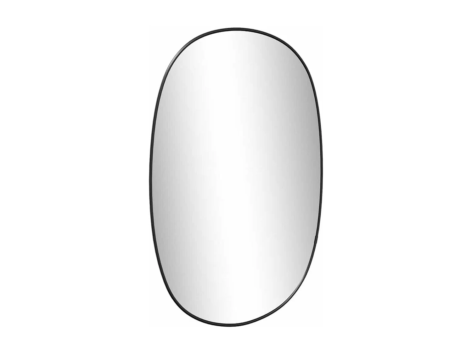 Miroir mural Noir 50x35 cm