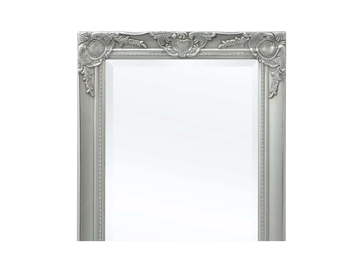 Wandspiegel in barokstijl 100x50 cm Zilver