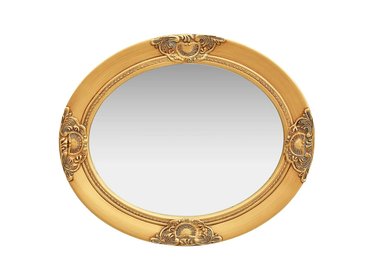Specchio da parete in stile barocco 50x60 cm Oro
