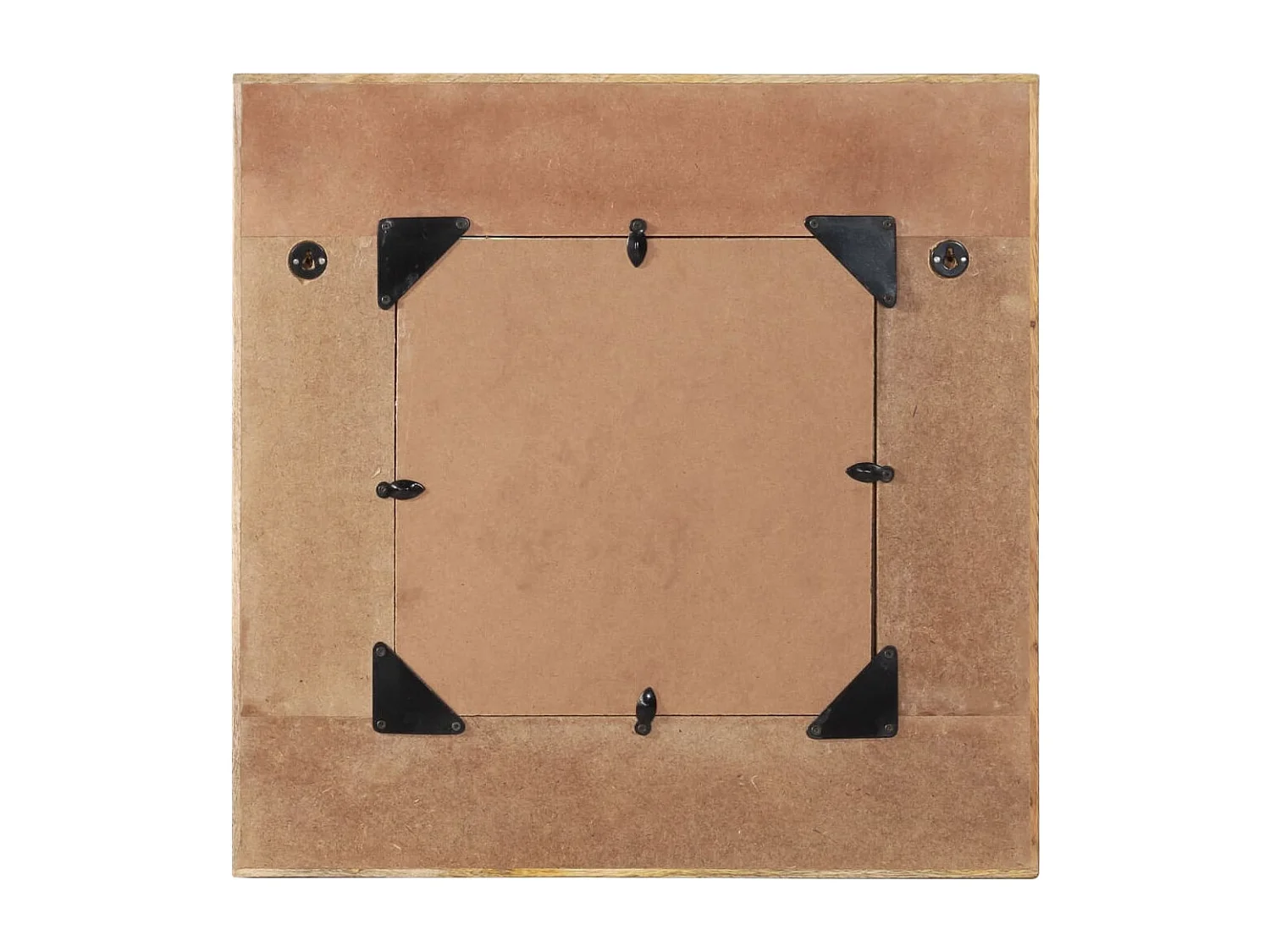 Specchio da parete in legno massello di recupero 60 x 60 cm