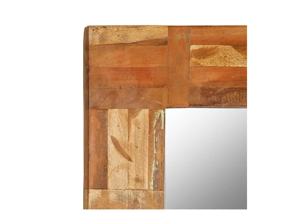 Wandspiegel Massief gerecycled hout 60 x 60 cm