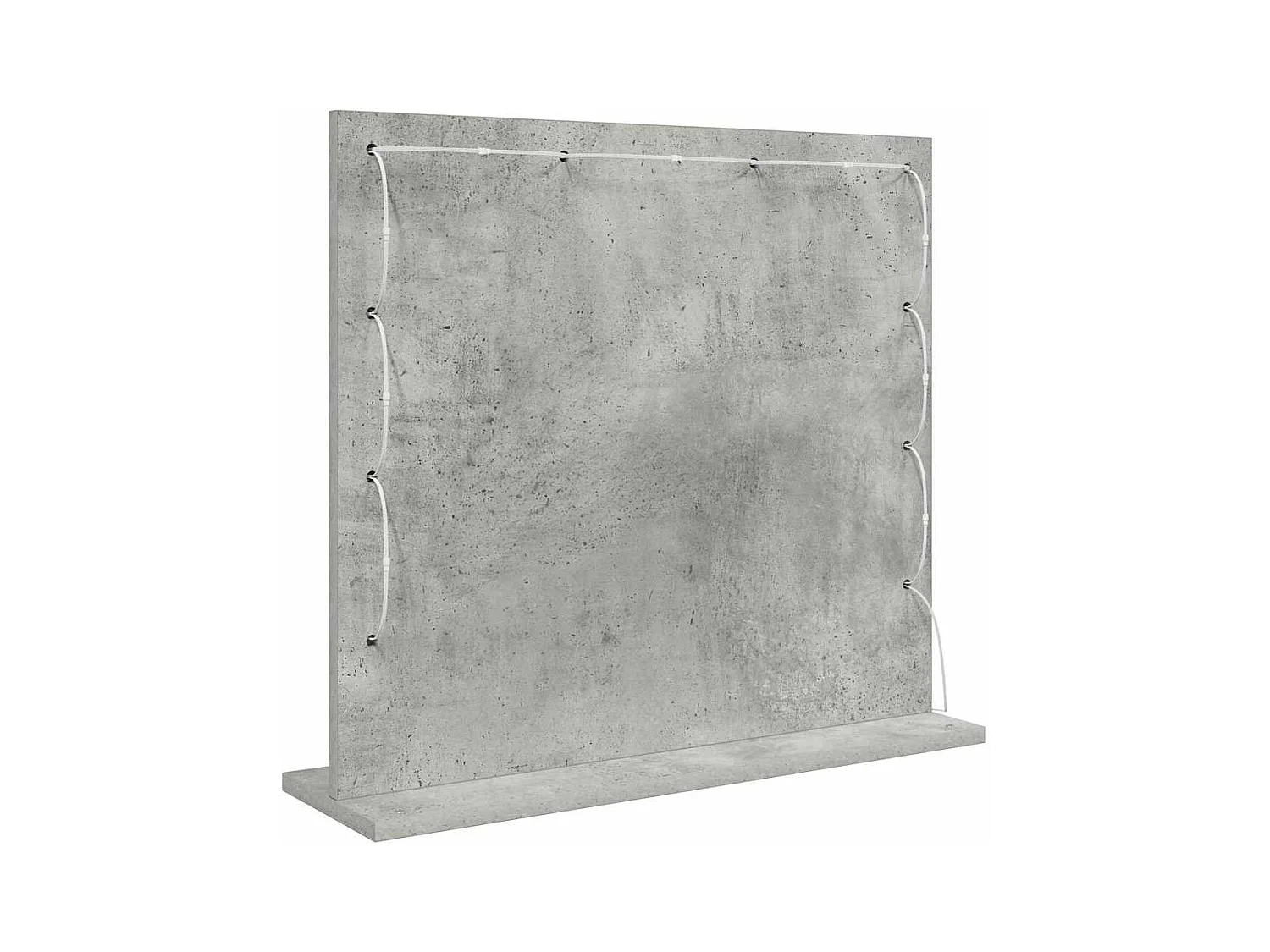 Miroir de vanité avec miroir Gris béton 60 x 55 x 18 cm