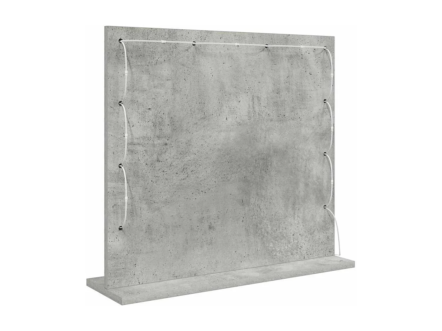 Miroir de vanité avec miroir Gris béton 60 x 55 x 18 cm