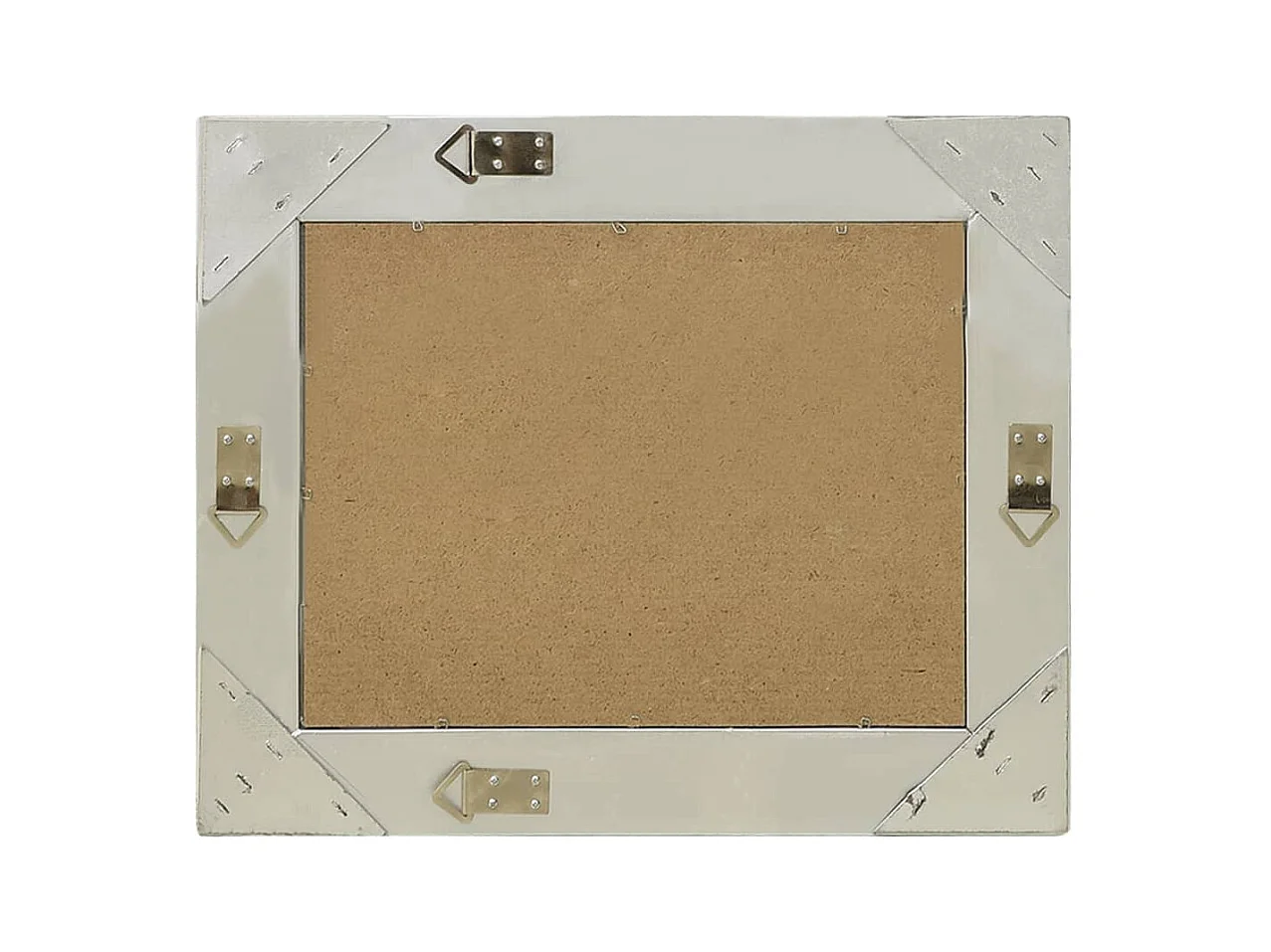 Wandspiegel in barokstijl 60x40 cm Zilver