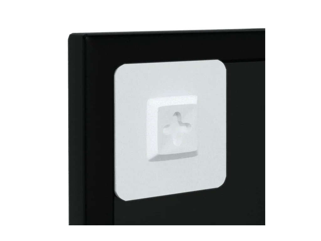 Specchi da parete 2 pezzi nero 100x40 cm metallo