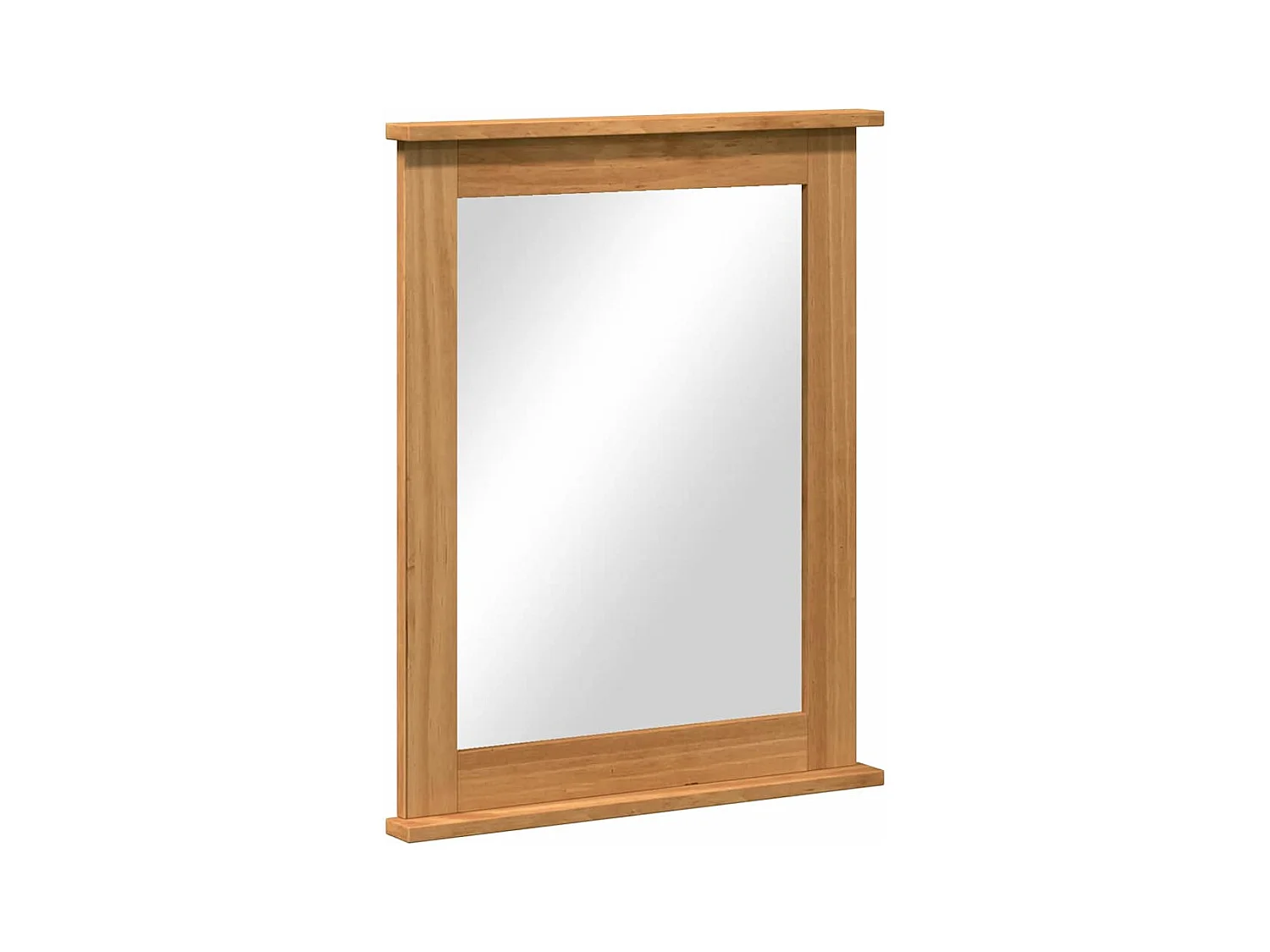 Miroir VIGO marron miel 55,5 x 5 x 70 cm Bois massif en pin