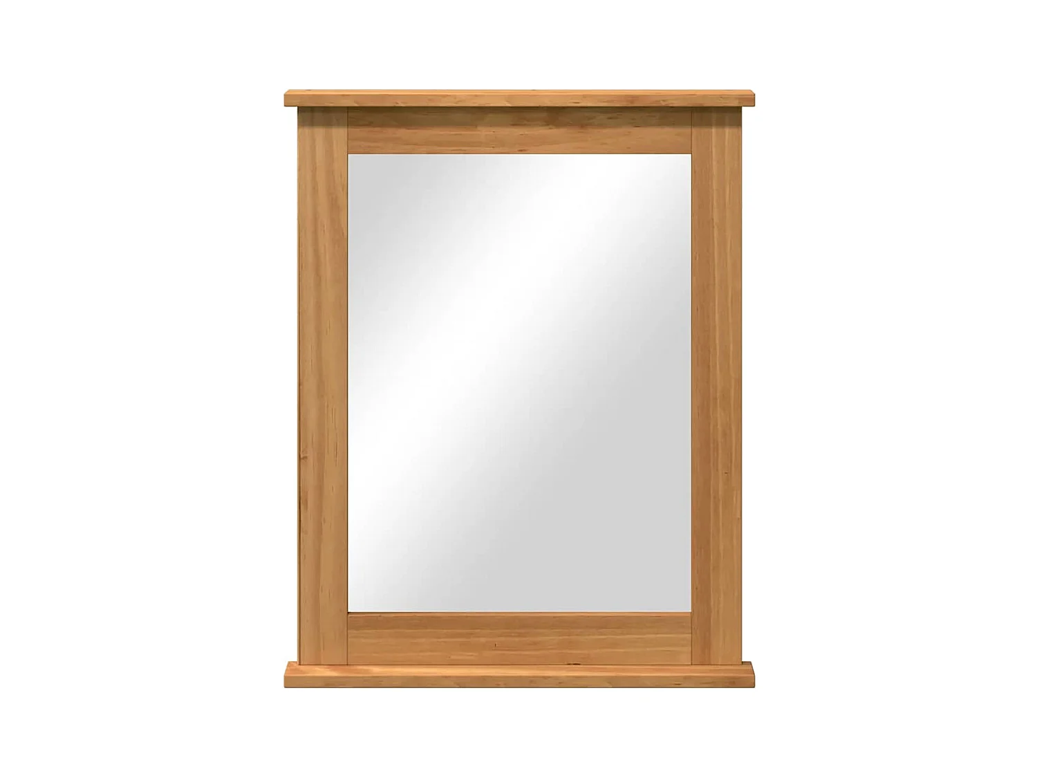 Miroir VIGO marron miel 55,5 x 5 x 70 cm Bois massif en pin