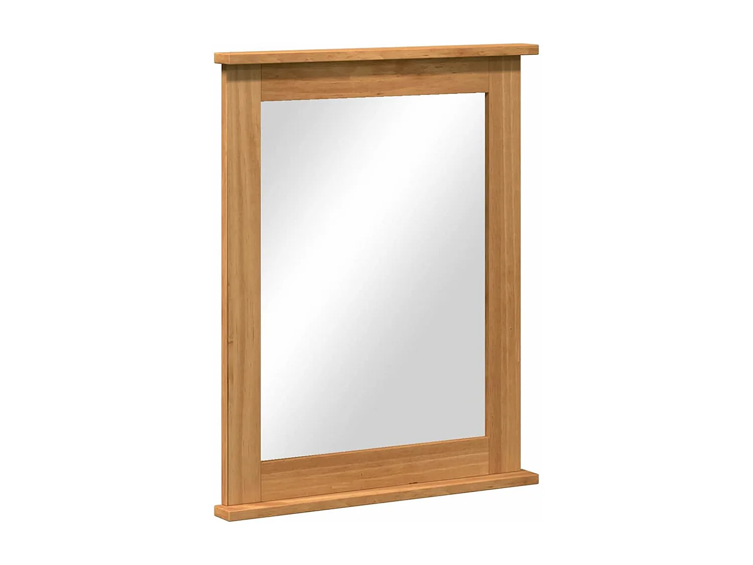 Miroir VIGO marron miel 55,5 x 5 x 70 cm Bois massif en pin