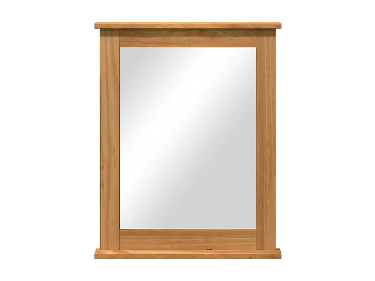 Miroir VIGO marron miel 55,5 x 5 x 70 cm Bois massif en pin