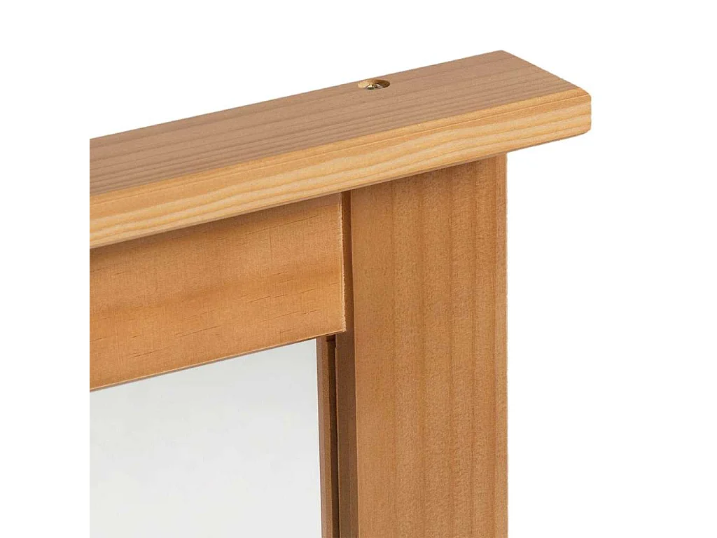 Miroir VIGO marron miel 55,5 x 5 x 70 cm Bois massif en pin