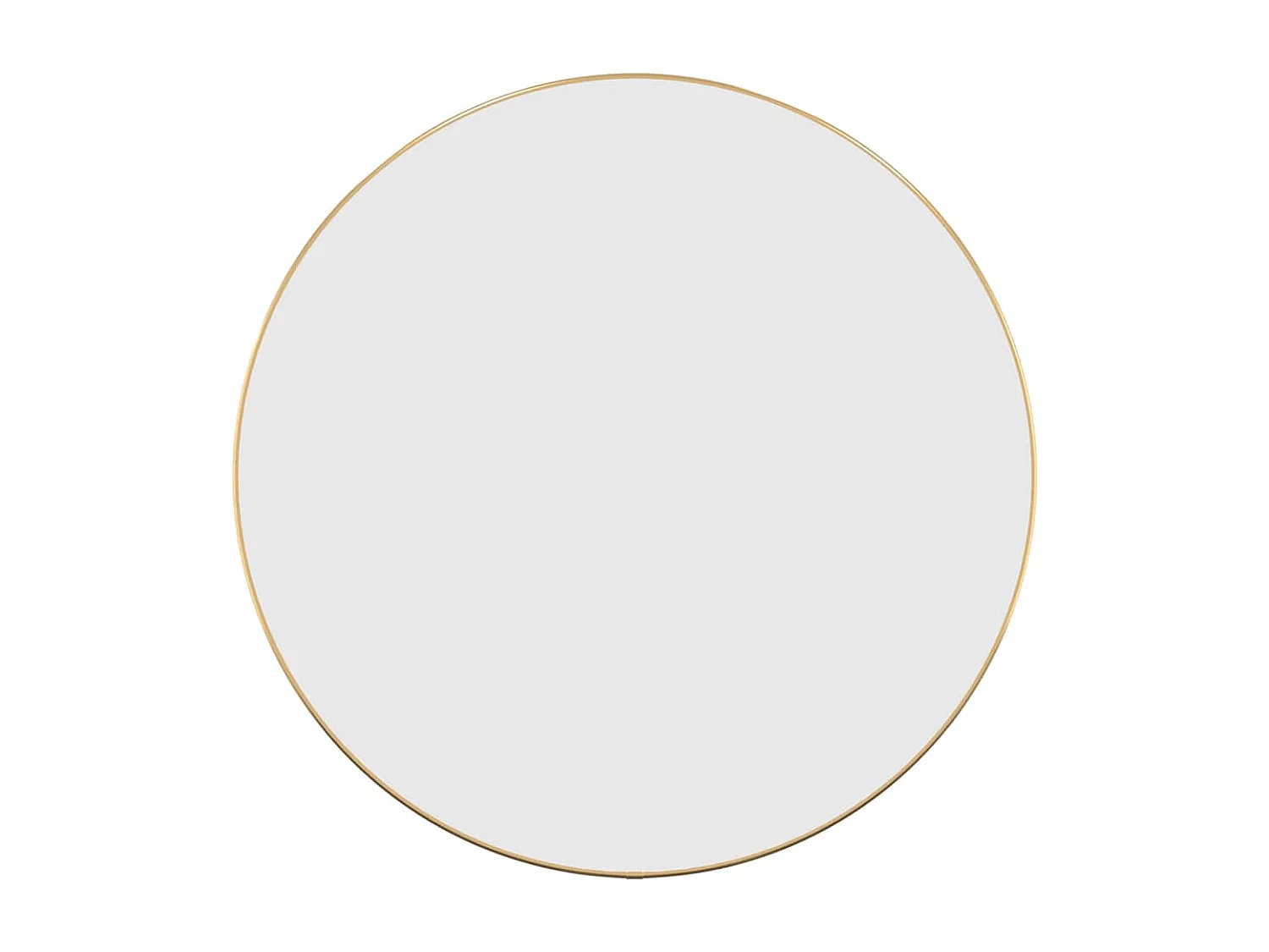 Espejo de pared dorado Ø 60 cm Redondo