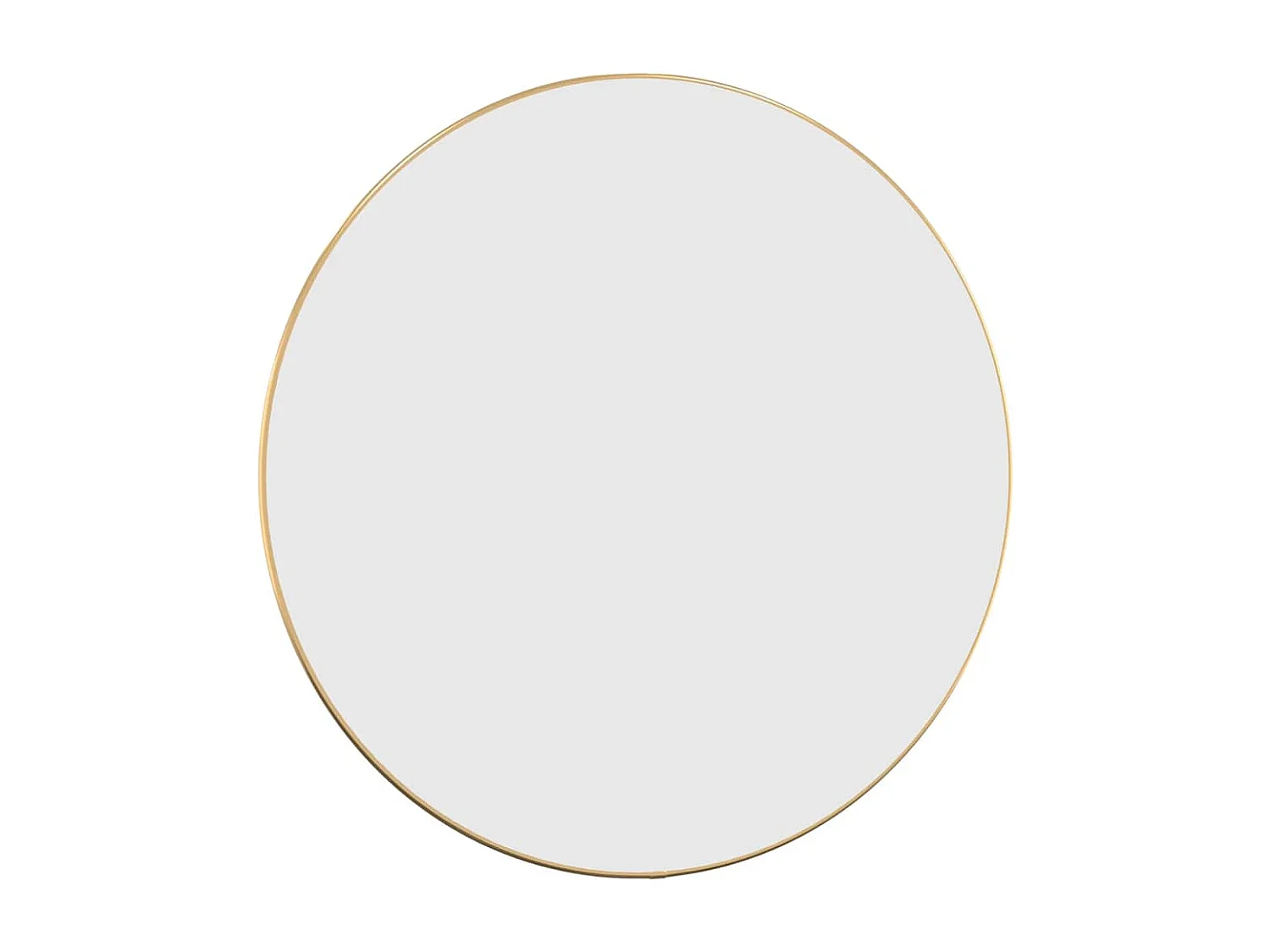 Espejo de pared dorado Ø 60 cm Redondo