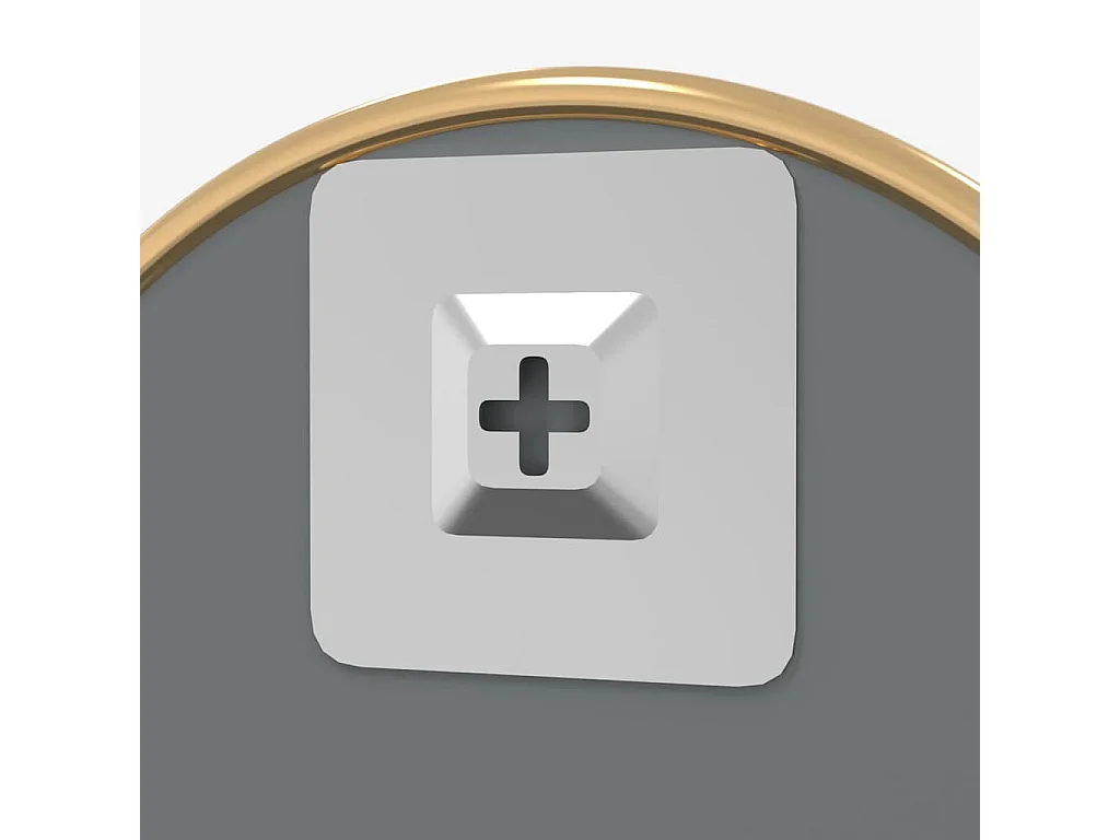 Espejo de pared dorado Ø 60 cm Redondo