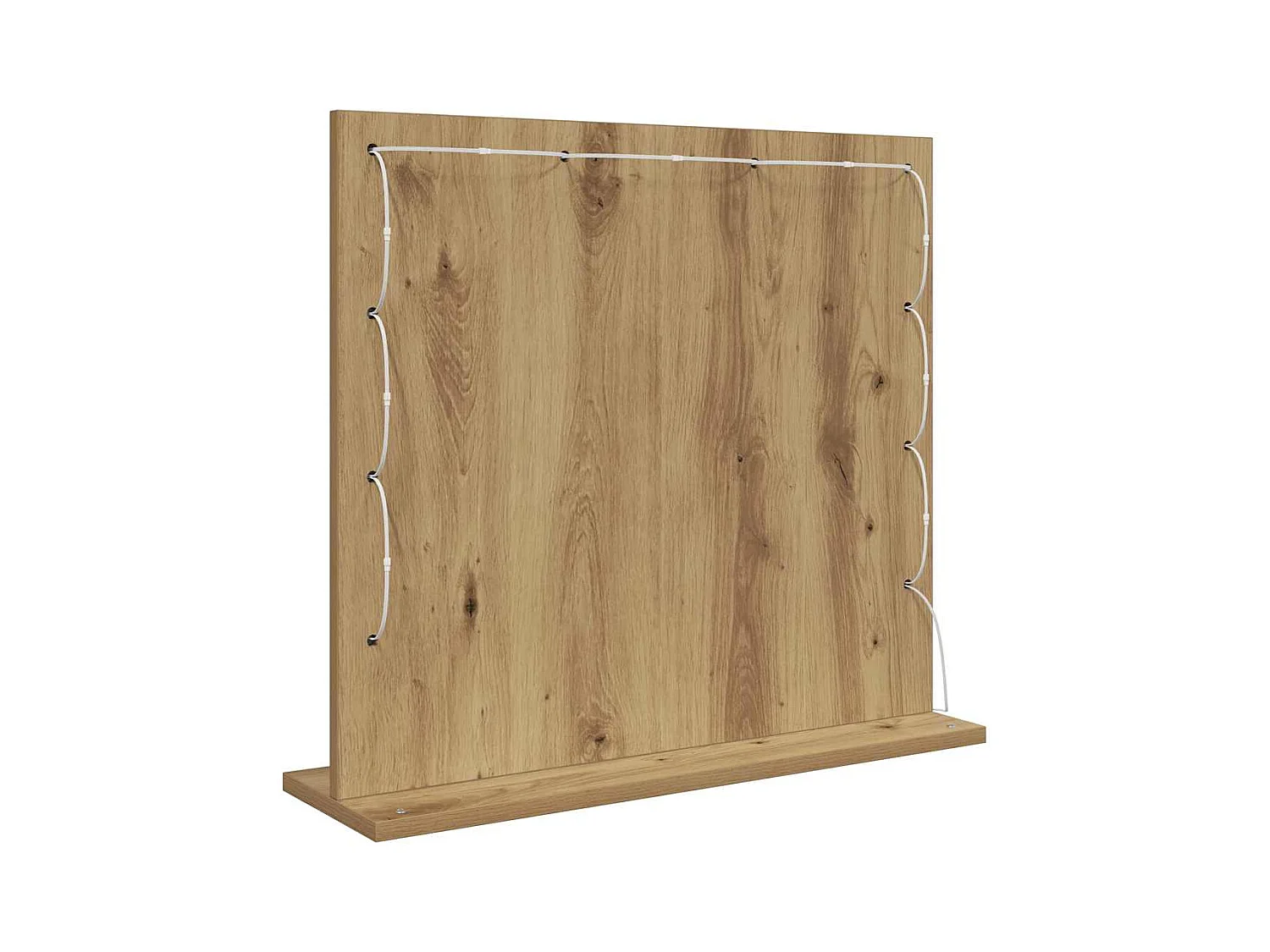 Miroir de vanité avec miroir Chêne artisanal 60 x 55 x 18 cm