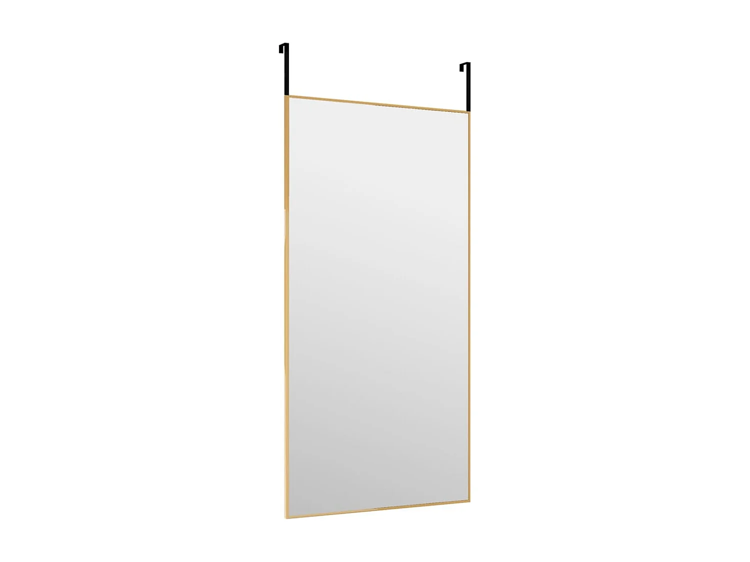 Espejo de puerta dorado 40x80 cm Cristal y aluminio