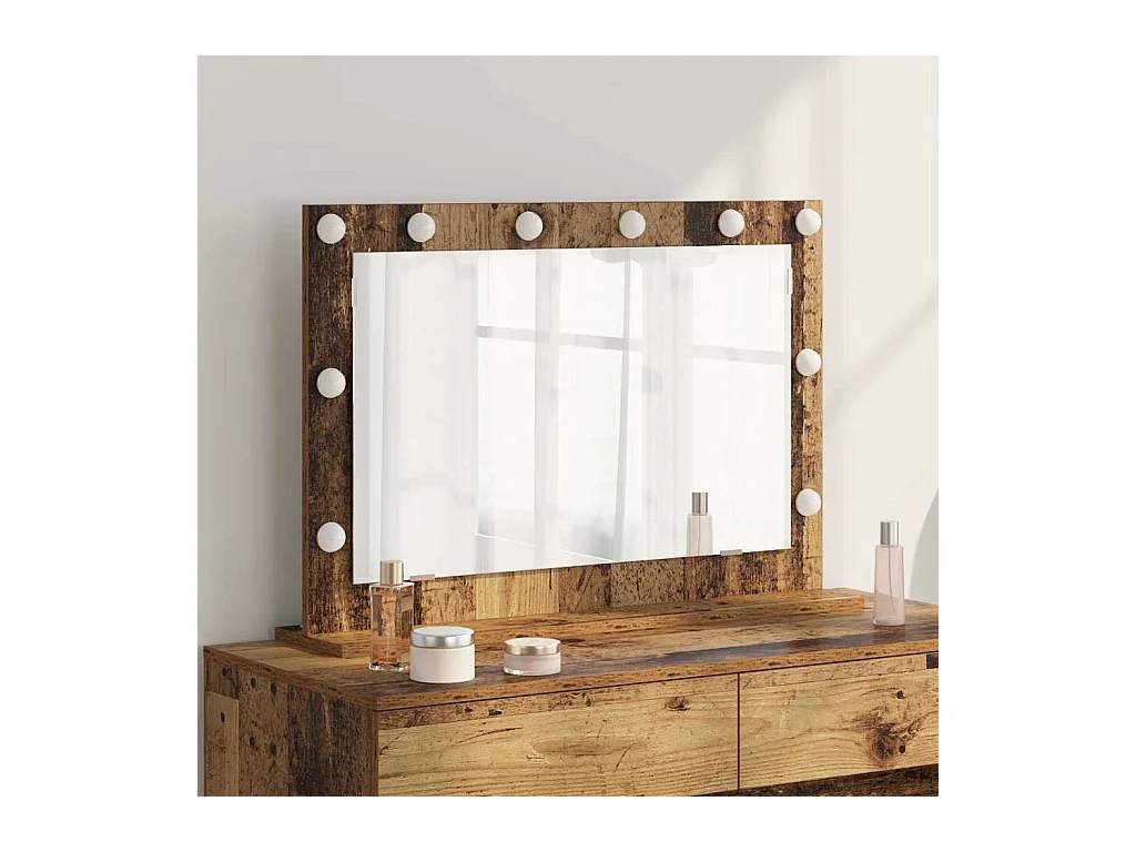 Miroir de vanité avec miroir Bois Ancien 80 x 55 x 18 cm