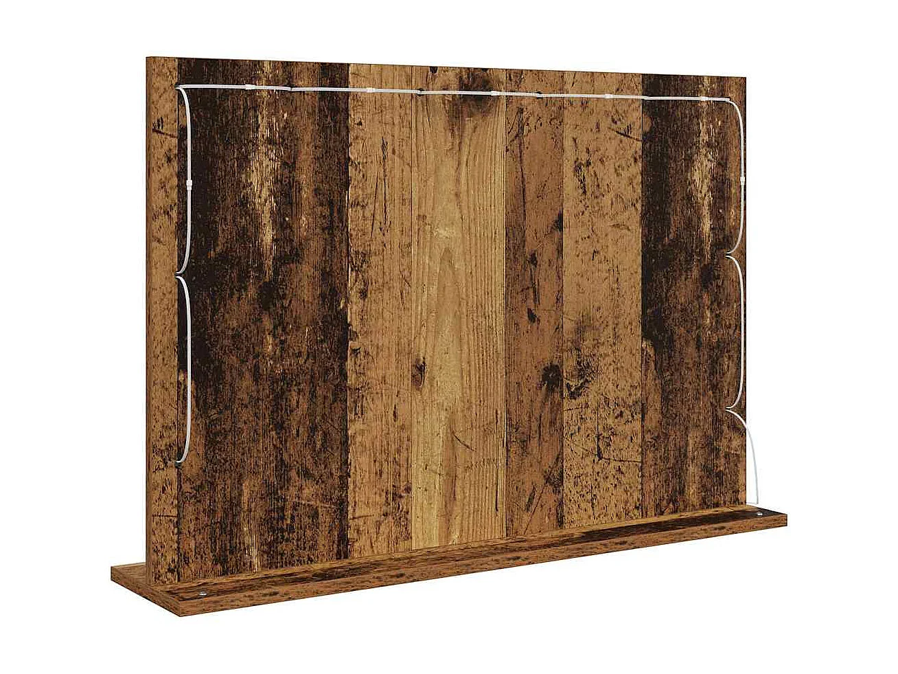 Kaptafelspiegel met spiegel Antiek hout 80 x 55 x 18 cm