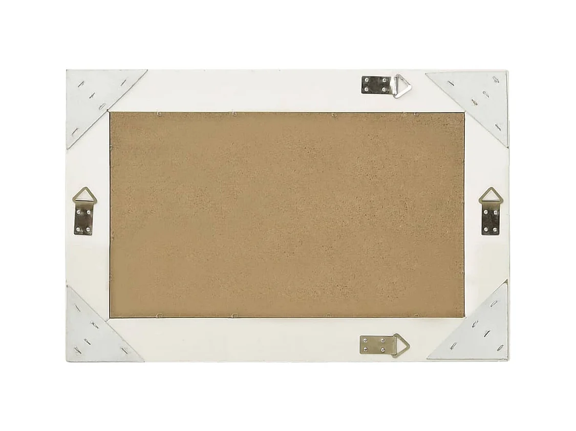 Espejo de pared estilo barroco 60x40 cm Blanco