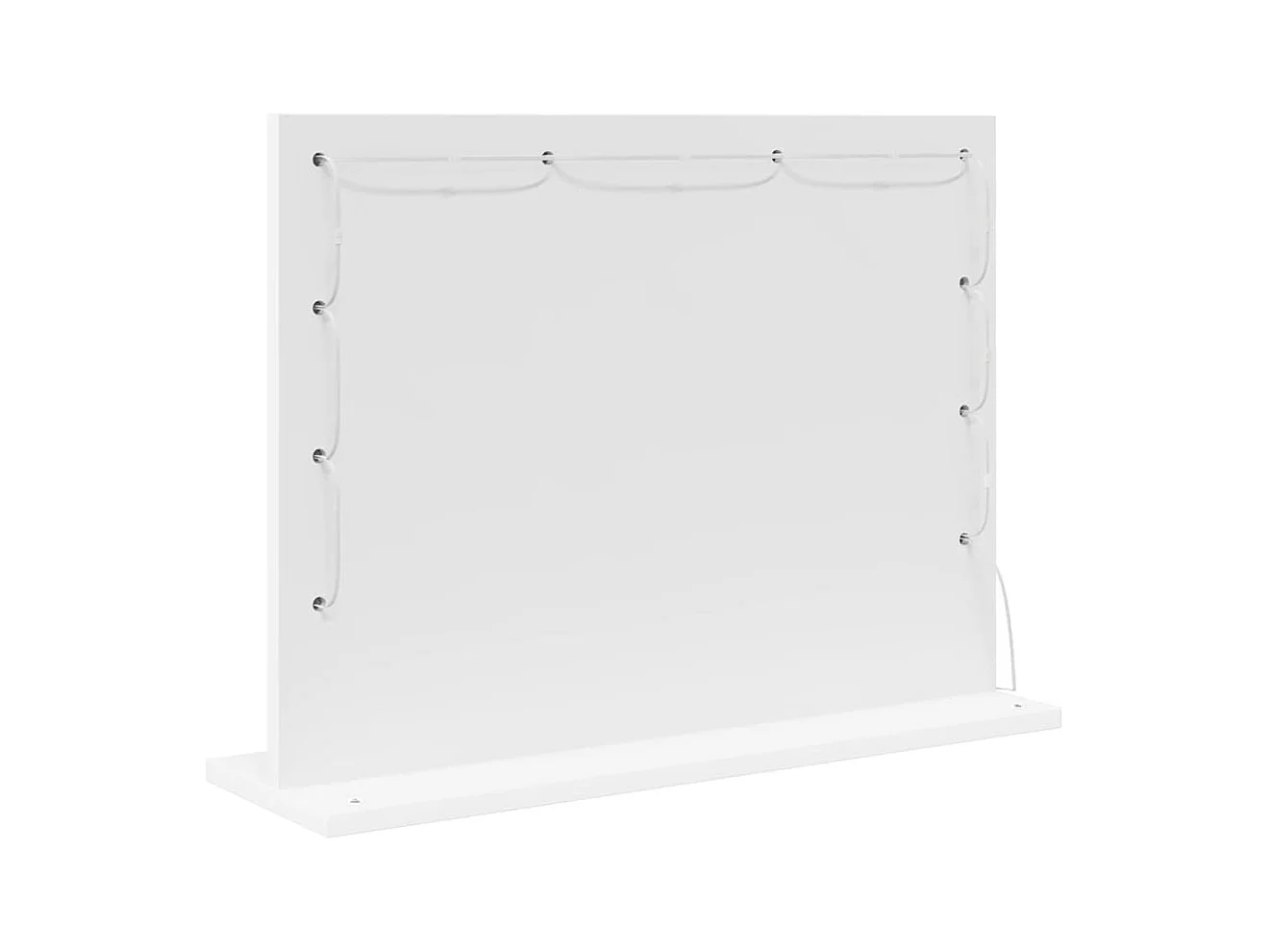 Miroir de vanité avec des lumières à LED Blanc 60 x 45 x 18 cm