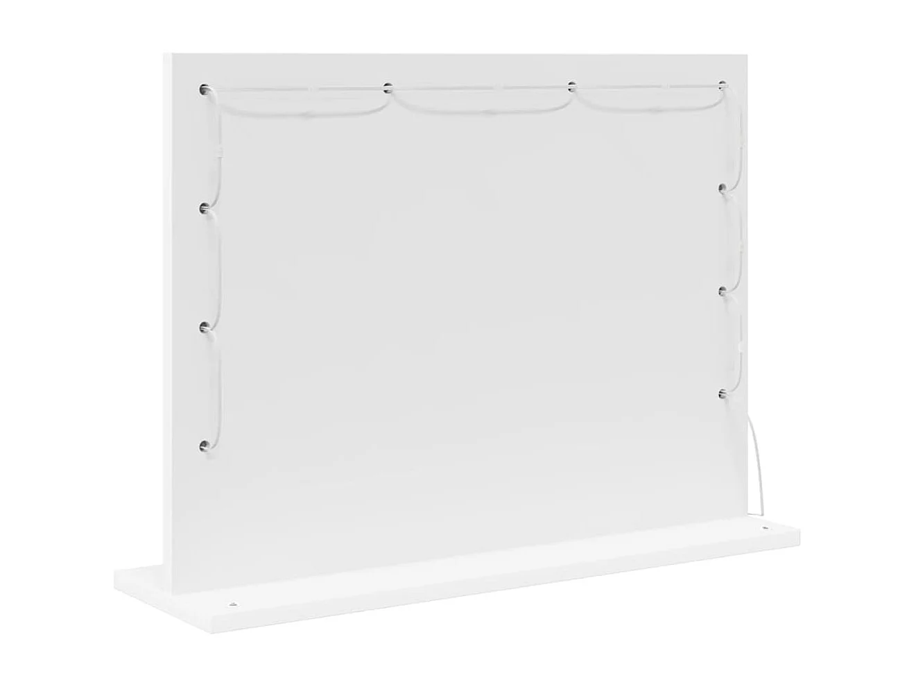 Miroir de vanité avec des lumières à LED Blanc 60 x 45 x 18 cm