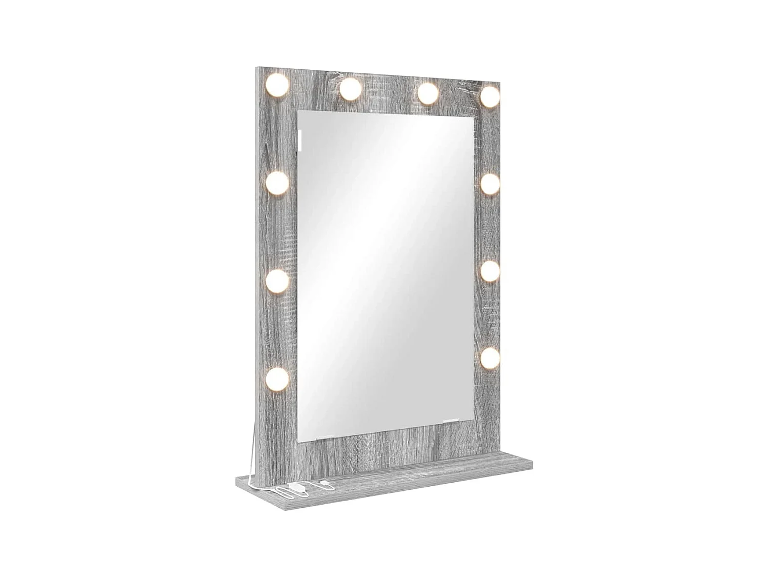 Miroir de vanité avec miroir Gris Sonoma 70 x 50 x 18 cm