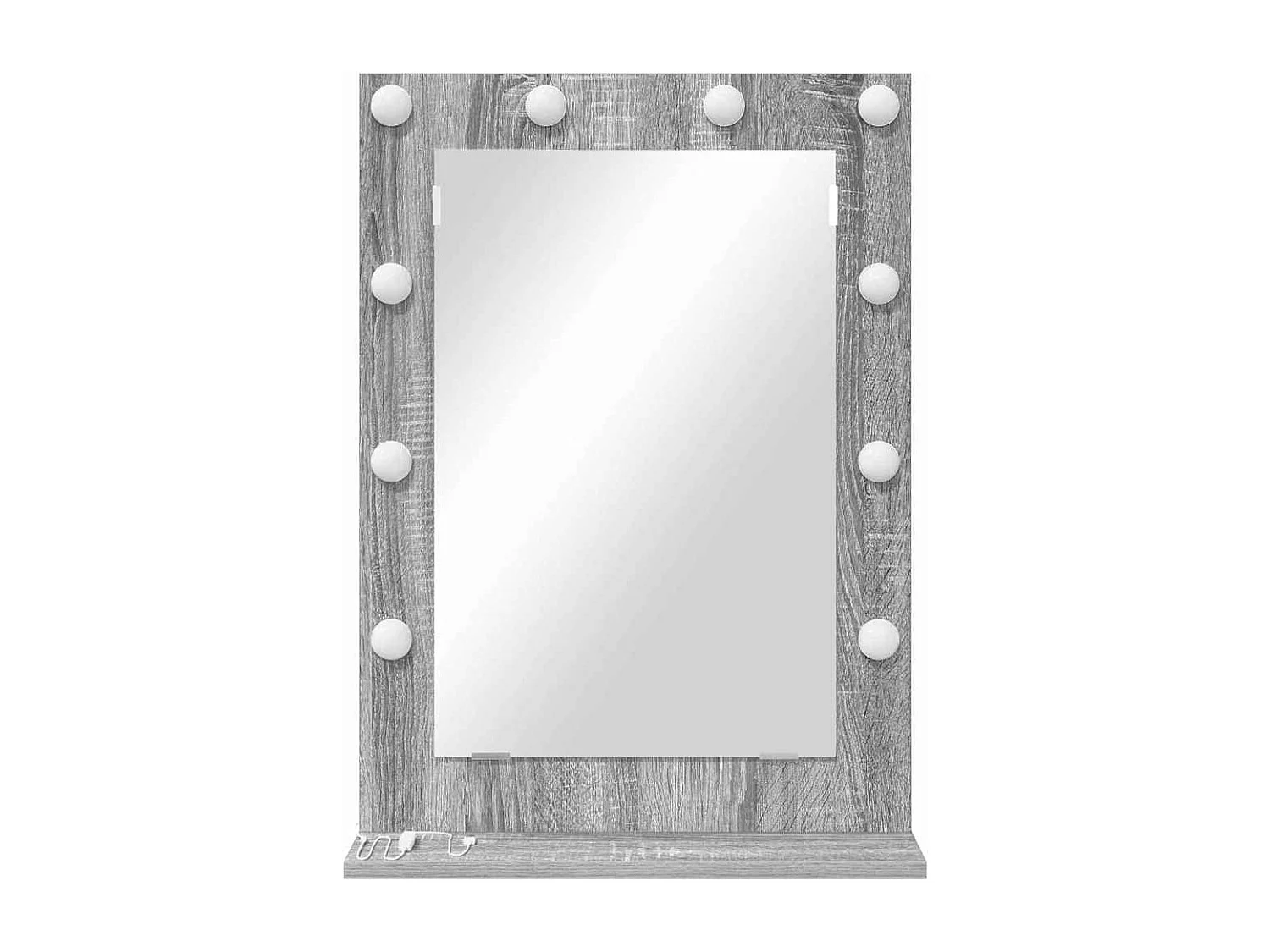 Specchio da toeletta con specchio Sonoma Grey 70 x 50 x 18 cm