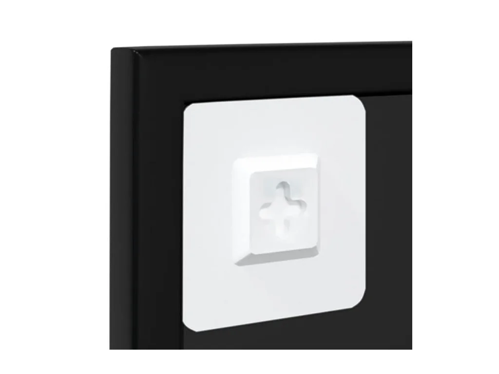 Specchio da parete nero 100x60 cm metallo