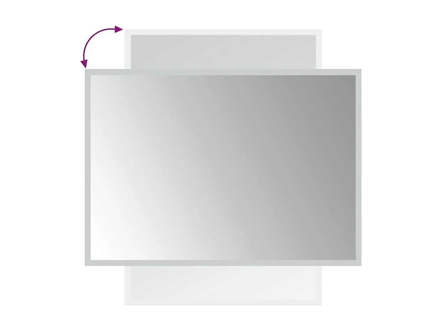 Miroir de salle de bain à LED 50x70 cm