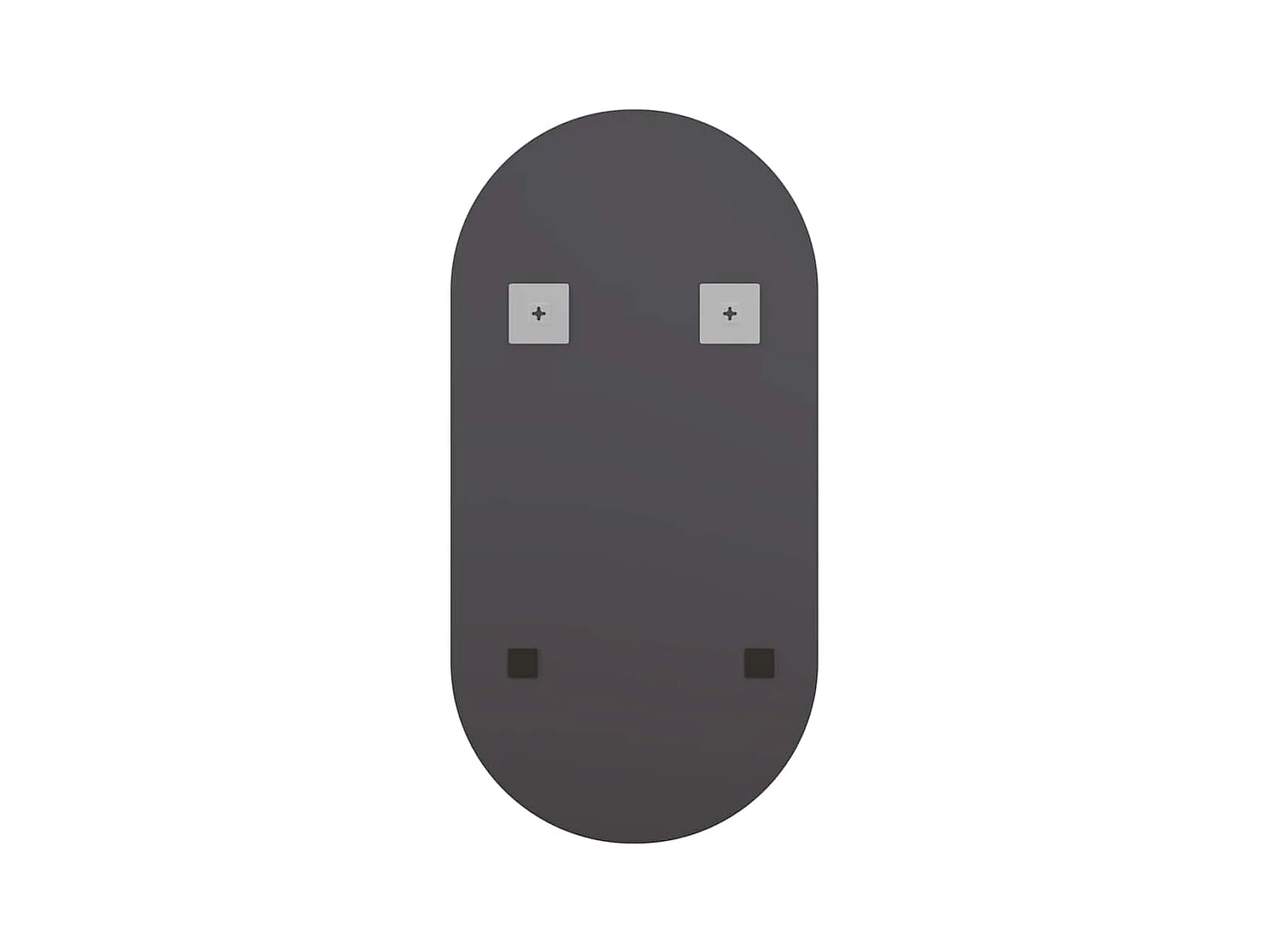 Specchio con illuminazione LED 60x30 cm Ovale Vetro