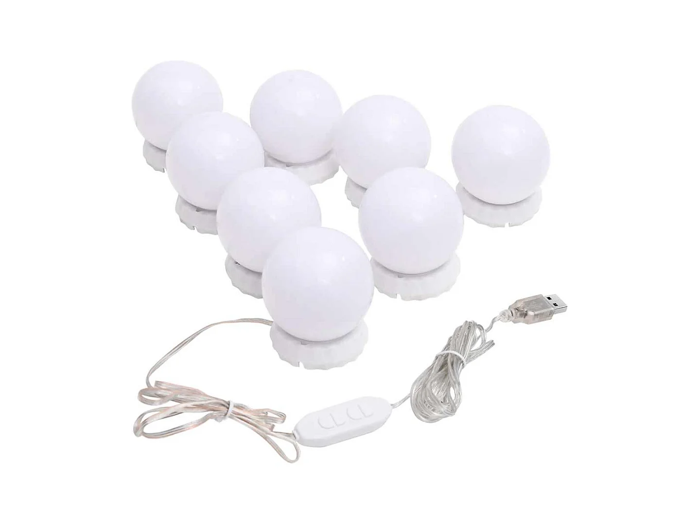 Spiegel met LED-verlichting 60x30 cm Ovaal Glas