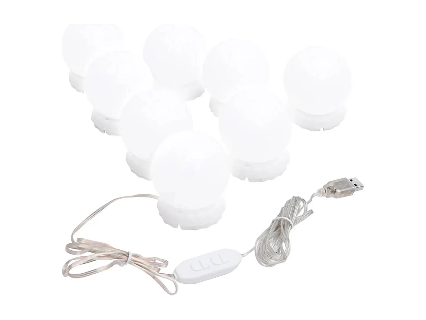 Specchio con illuminazione LED 60x30 cm Ovale Vetro