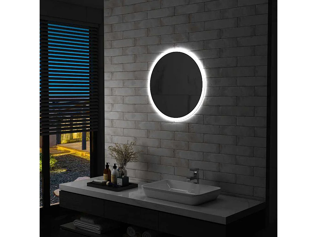 Specchio da bagno a LED da 60 cm