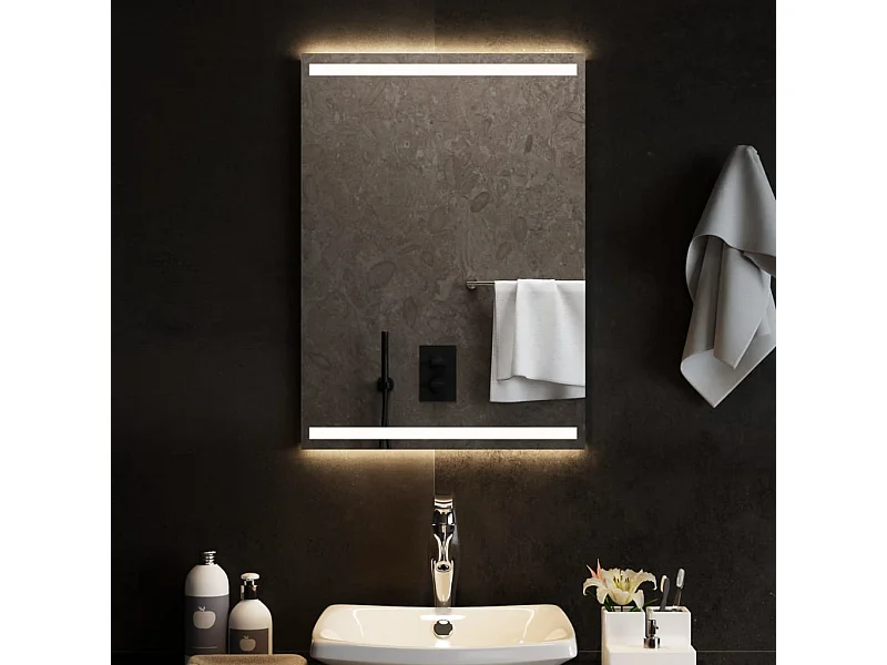 Miroir de salle de bain à LED 50x70 cm