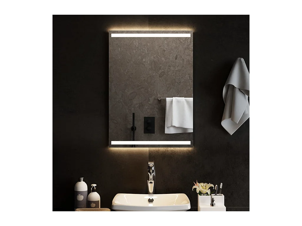 Miroir de salle de bain à LED 50x70 cm