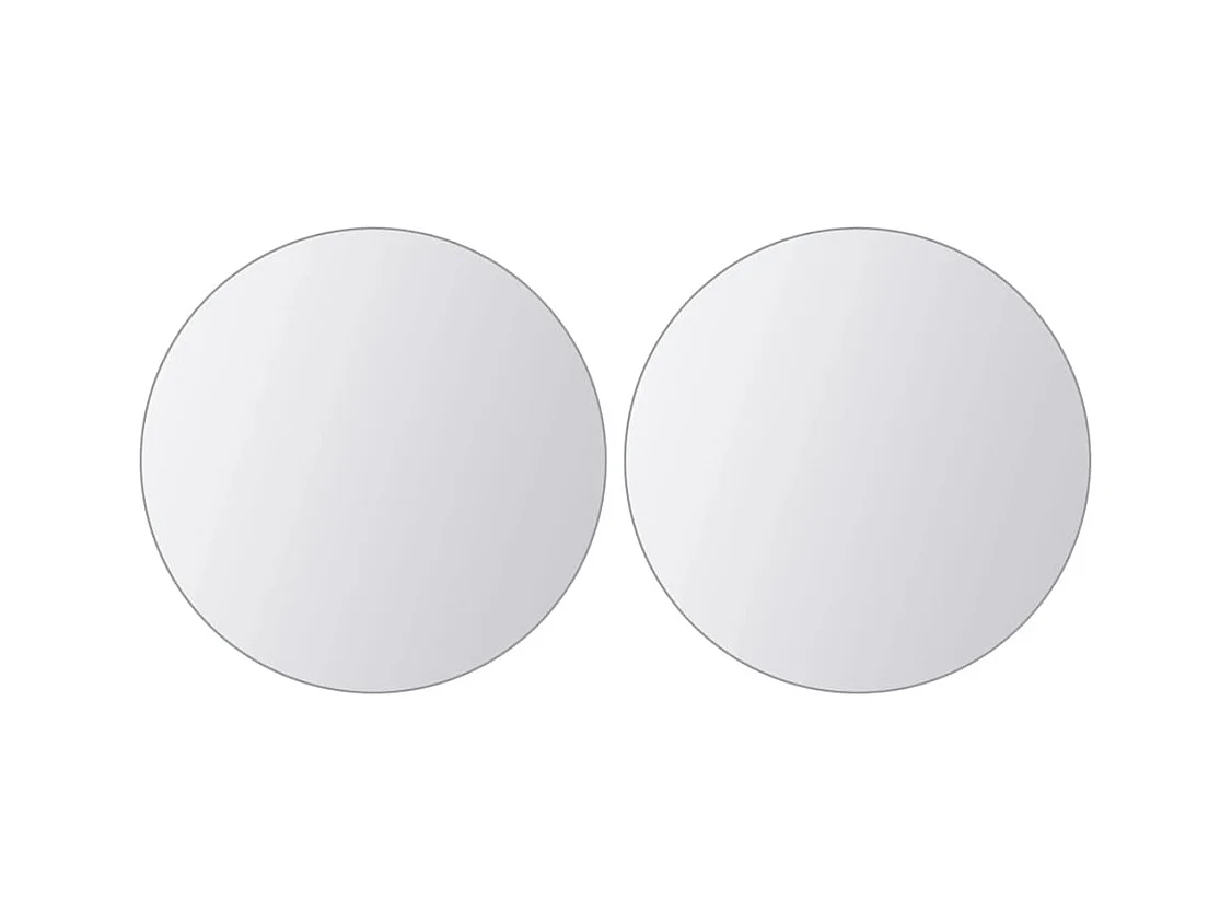 Spiegelfliesen 16 Stück rund Glas